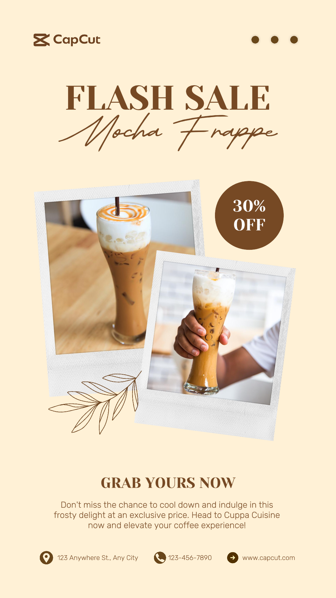 Venta De Café De Bebidas Historia De Instagram