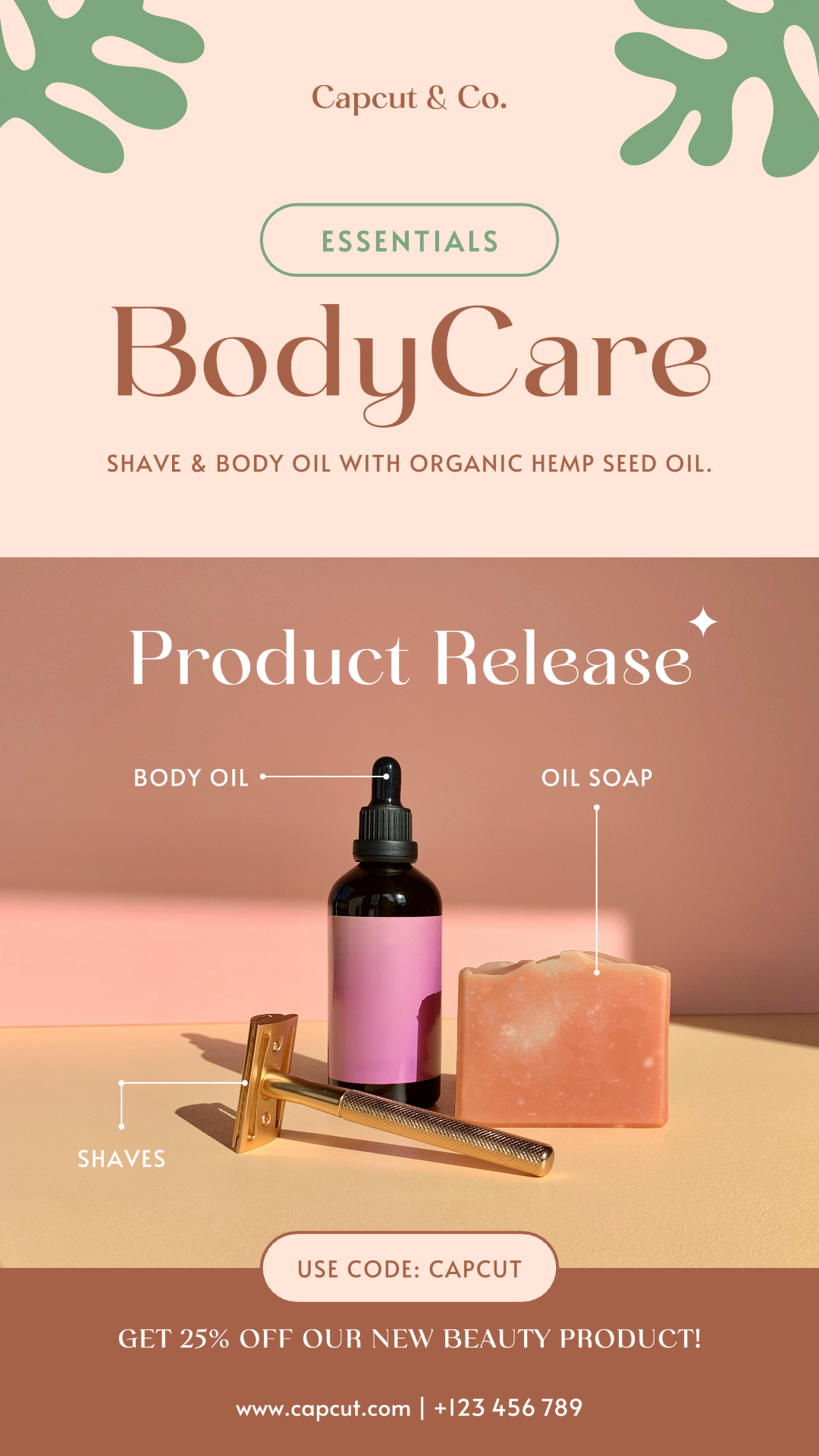 Beauty Care Promotion Instagram Story Natural Classy