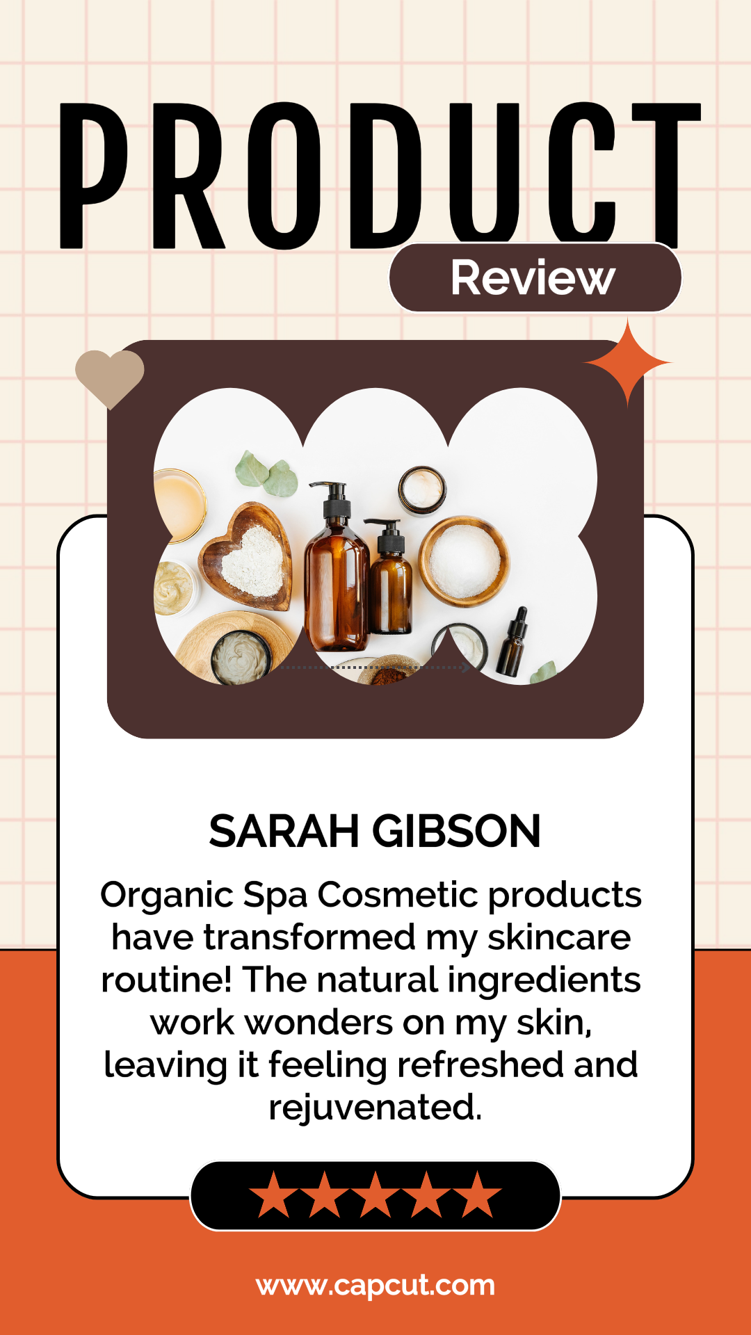 Beauty Product Review Product Display