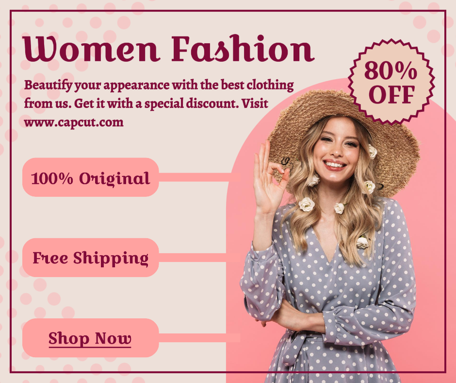 Industrie de la mode Femmes Promotion de la mode Facebook Post