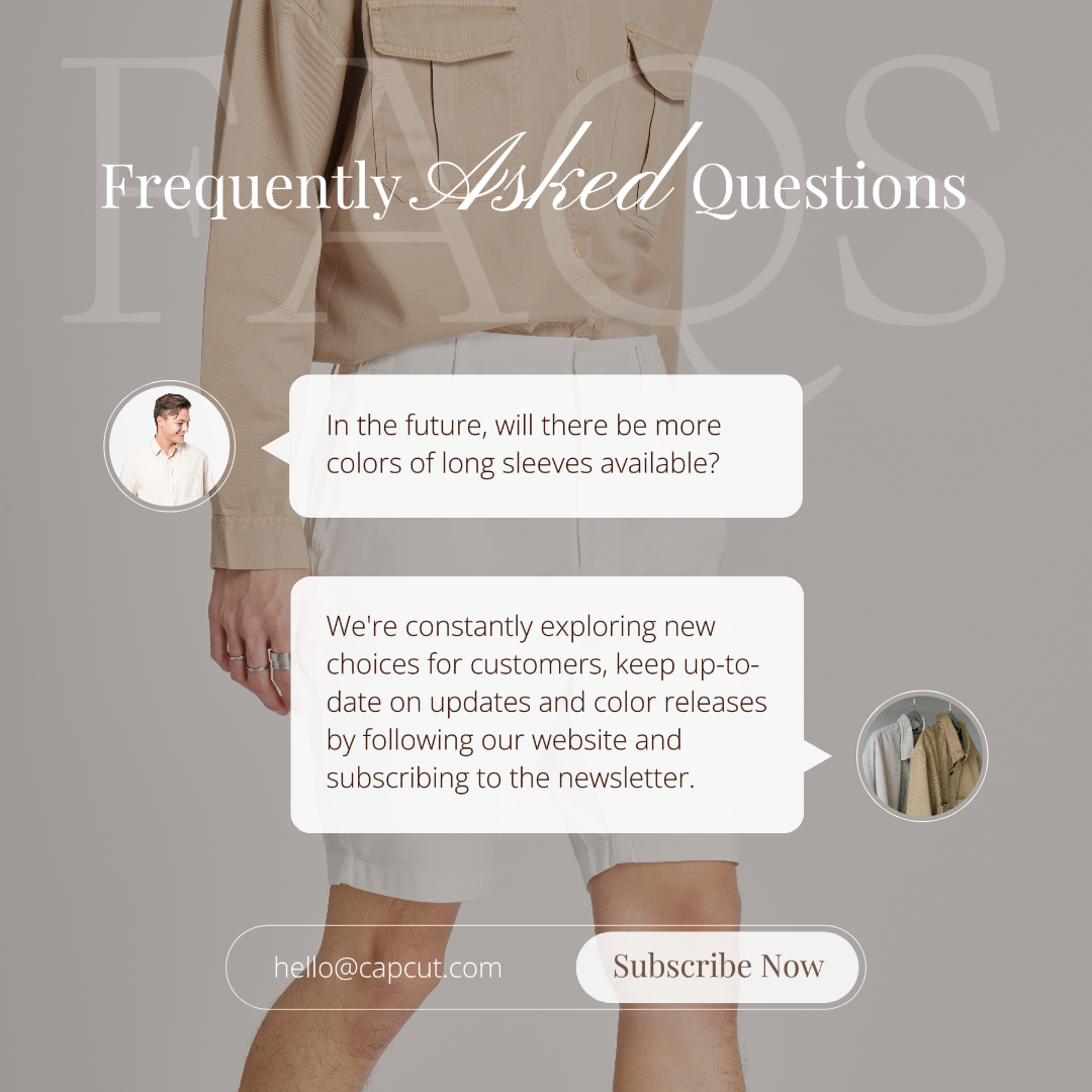 Pôster de Marketing de Roupas Perguntas Frequentes Conversação Estilo Minimalista