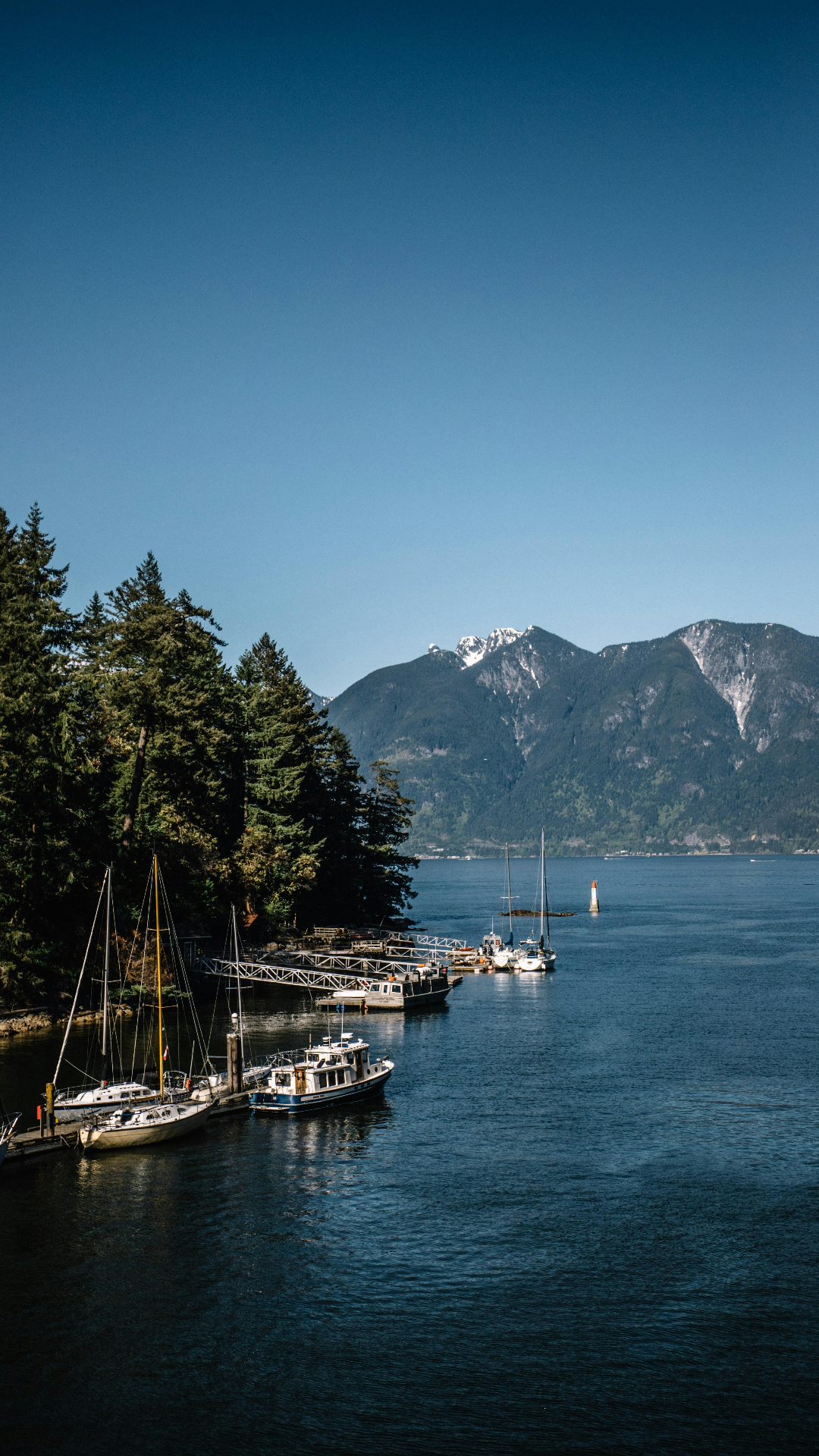 Wallpaper Creative Poster Lake Mountains