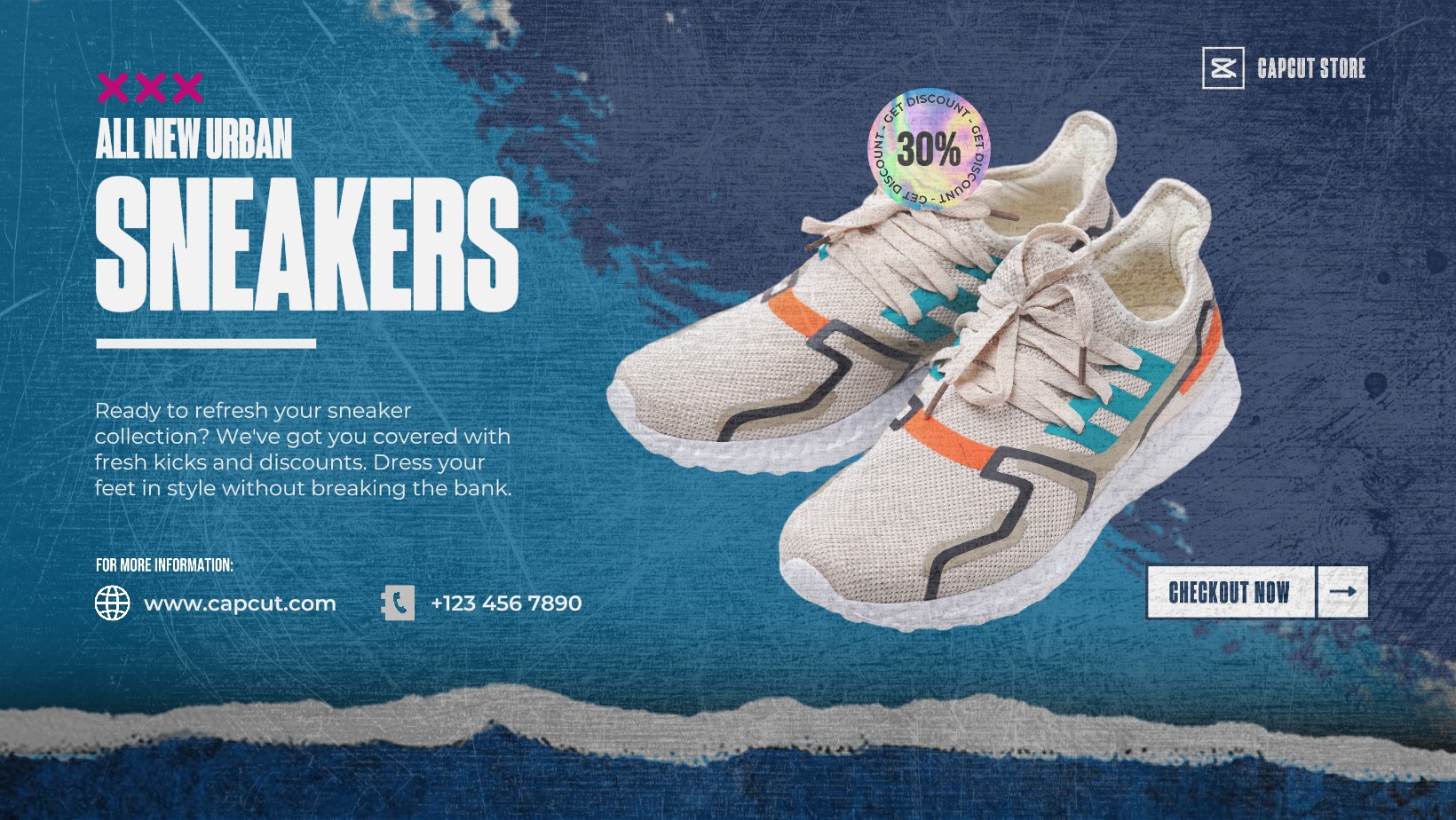 Nuevas zapatillas Venta de artículos de marca Publicación de portada de Facebook