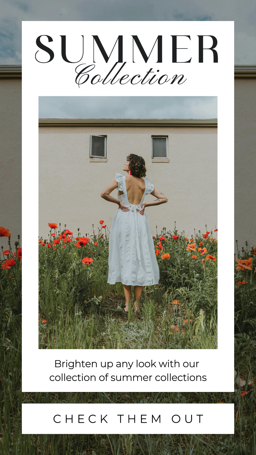 Pôster de marketing de roupas e sapatos História do Instagram