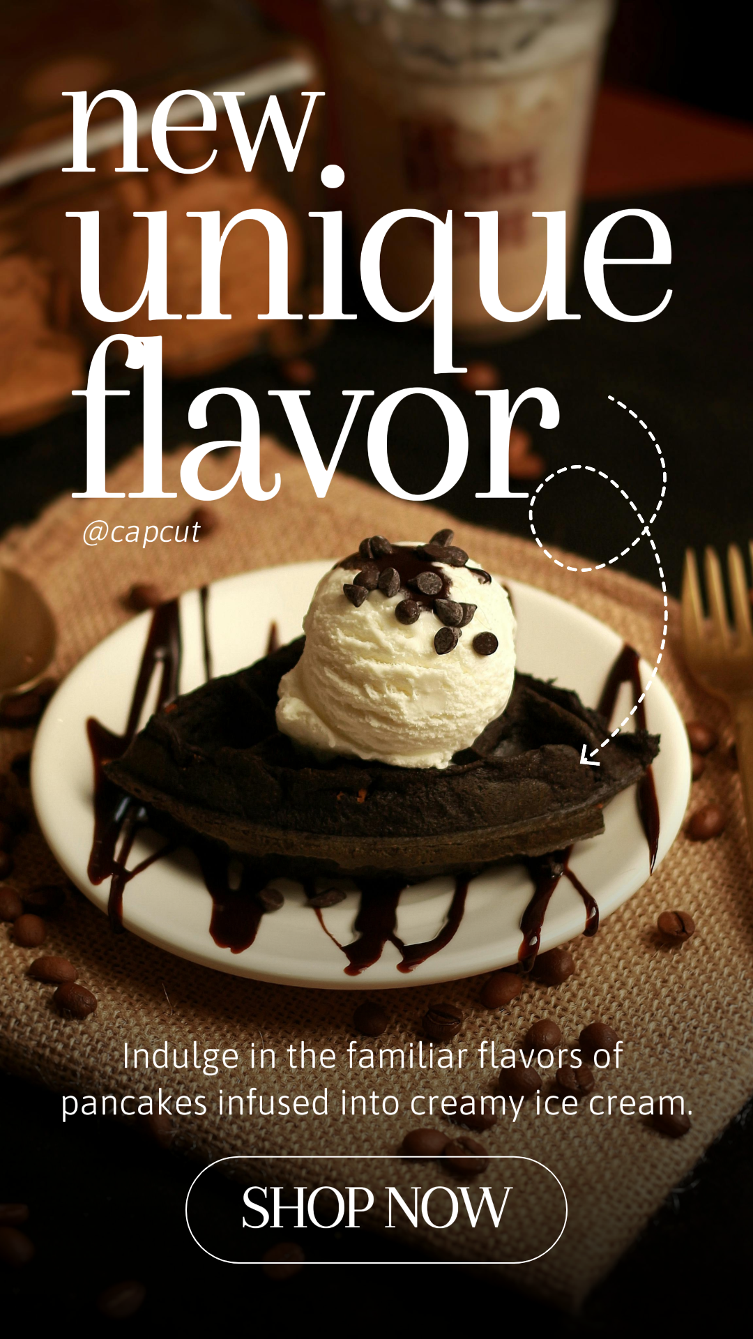 Tiktok thumbnail food and beverage Pancake