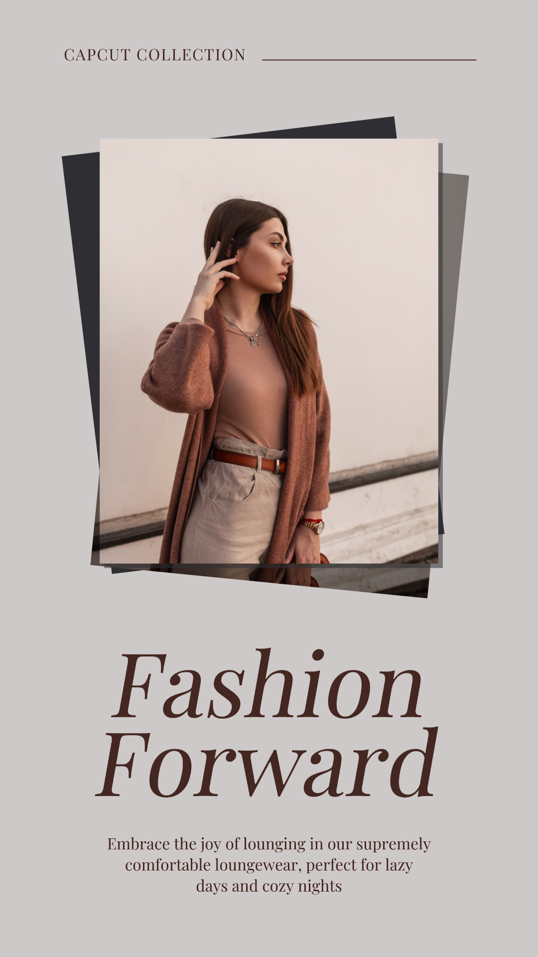 의류와 신발 인스타그램 스토리 미니멀리스트 컬렉션