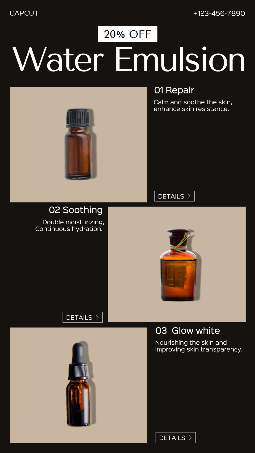 Descontos de emulsão de água de beleza Business  