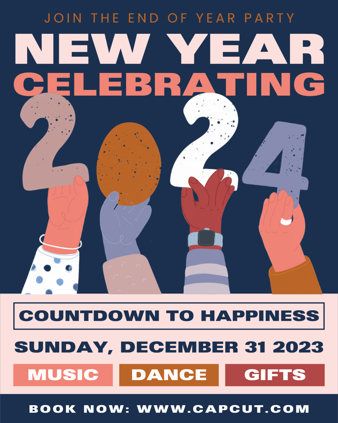 New Year Event Party Instagram Portrait