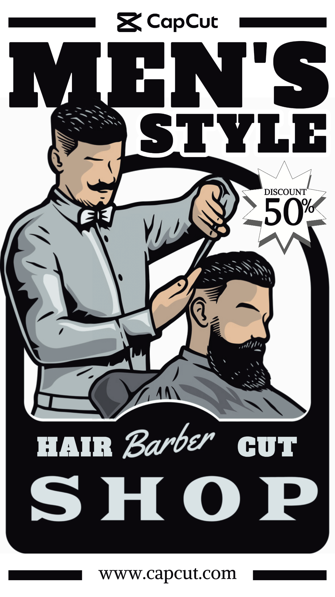 Diskon Perawatan Kecantikan Instagram Story Barber Shop