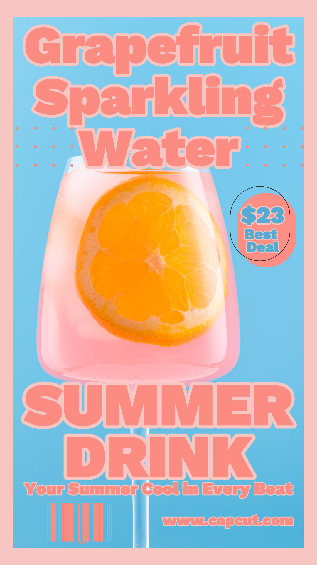 Essen Grapefruit Sparkling Water Instagram Story