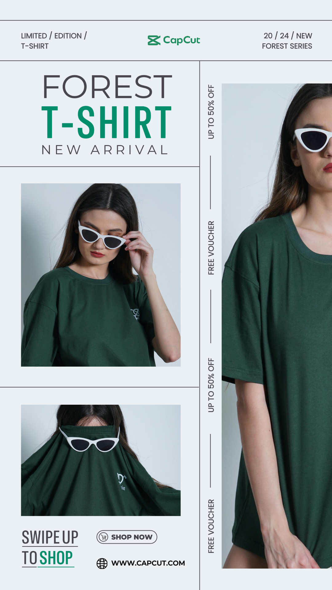 Pakaian dan Sepatu S-Shirt Sale Promosi Pemasaran Diskon Instagram Story Design