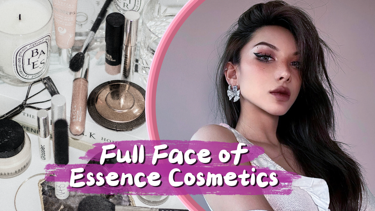 Visage complet de la vignette Youtube d'Essence Cosmetics 
