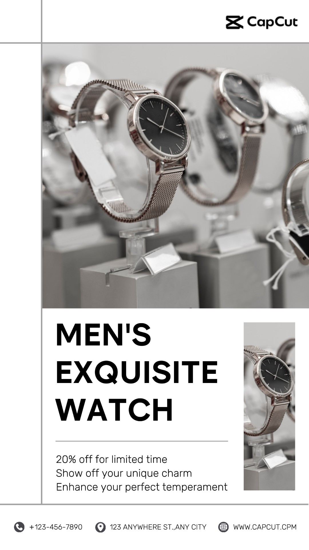 Jewelry Watch contrast minimalist