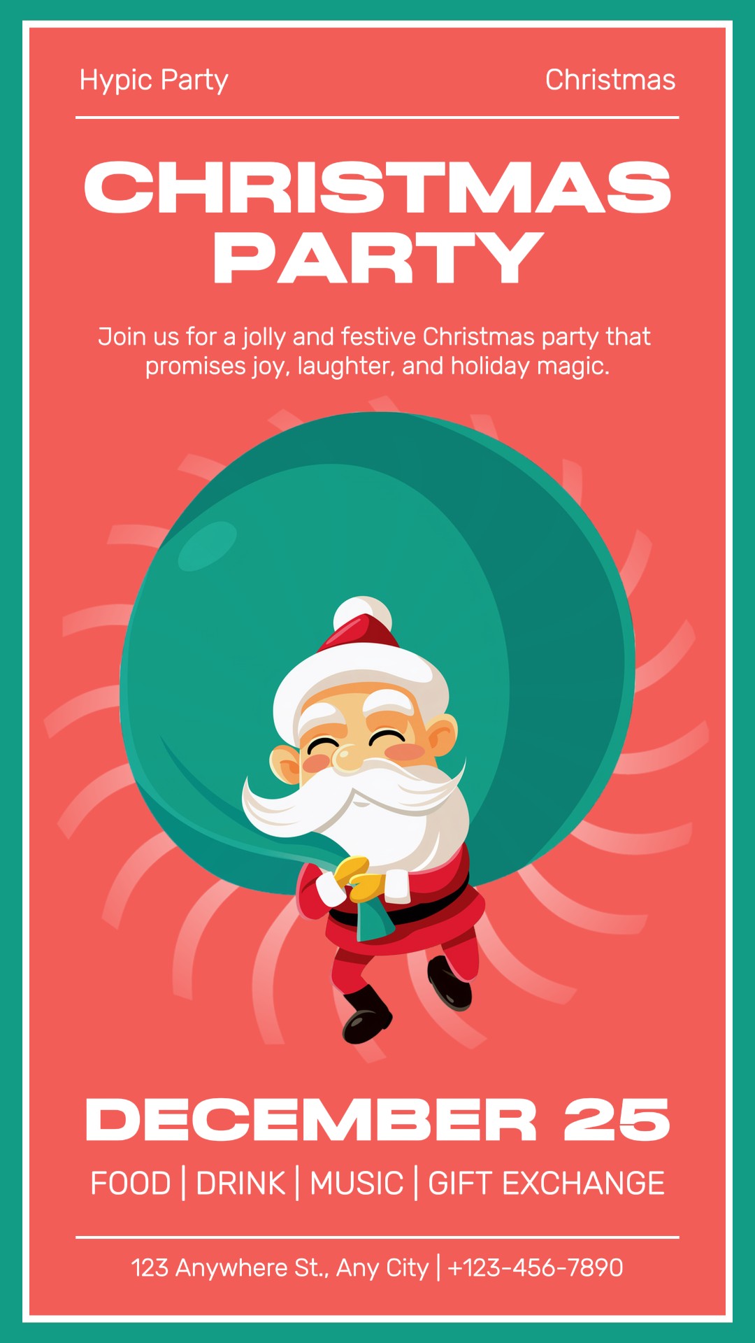 Convite de Festa de Natal História do Instagram