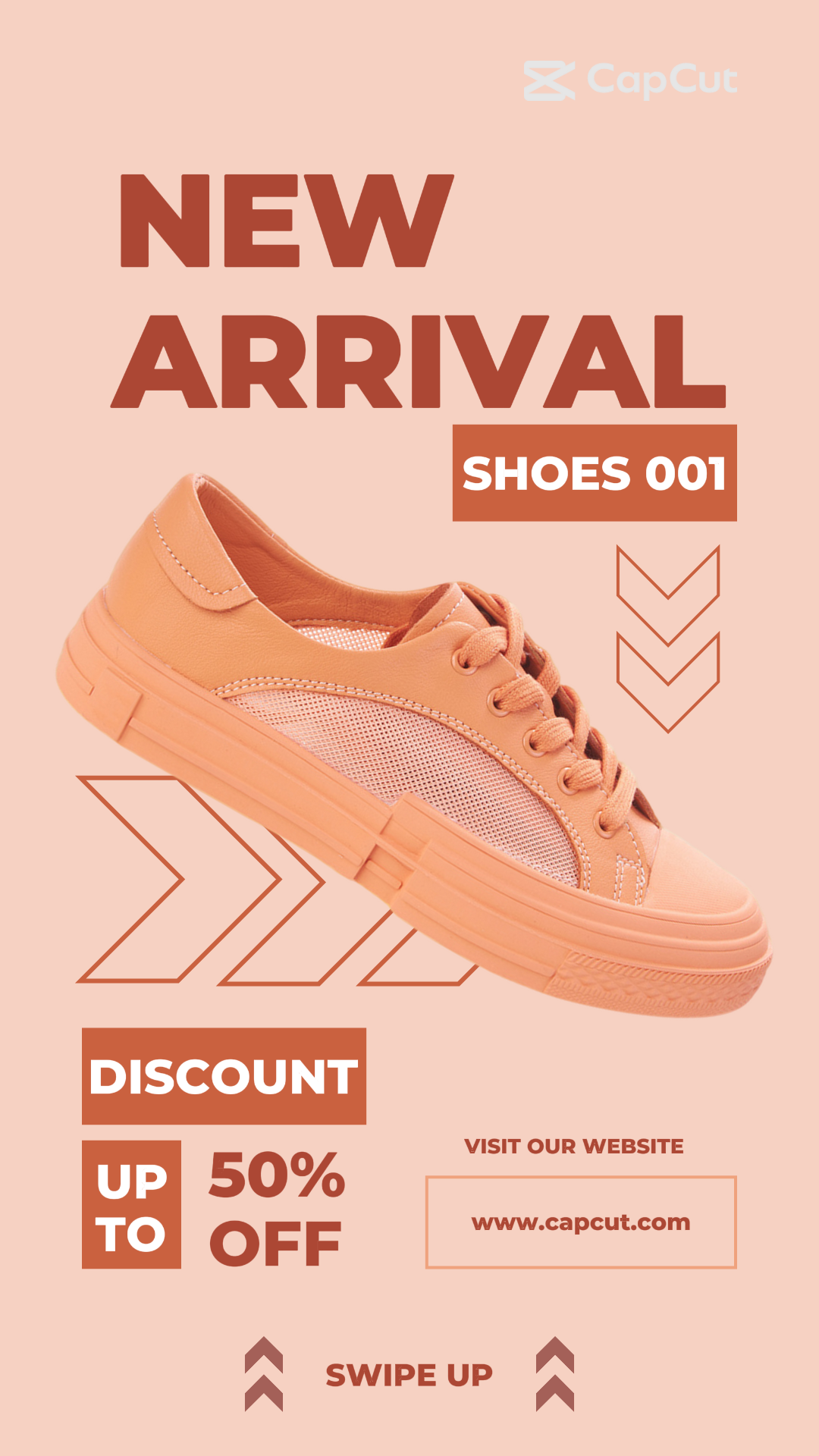 Tone on tone style - Marketing Poster Fashion industry Tik tok Shoes Peach fuzz