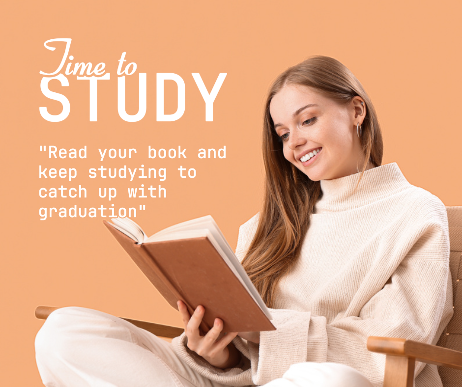 Graduation Season - Creative Poster Time to Study Facebook Post