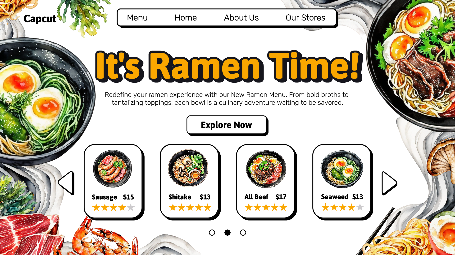 Hora De Ramen De Comida