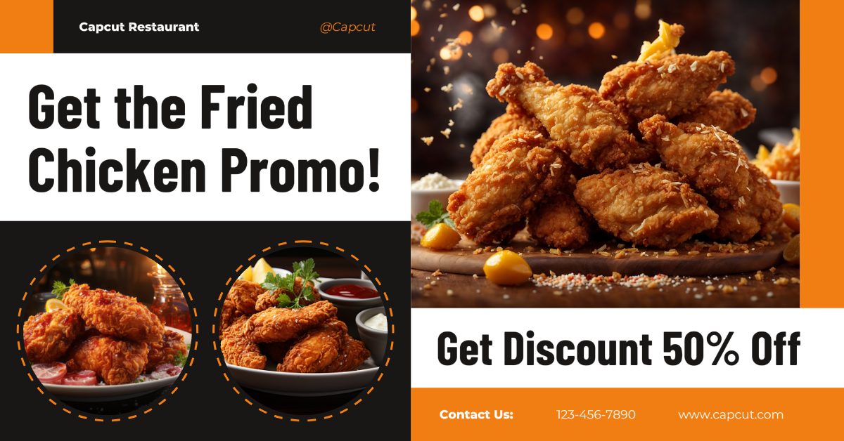Fried Chicken Promotion Facebook App Ad