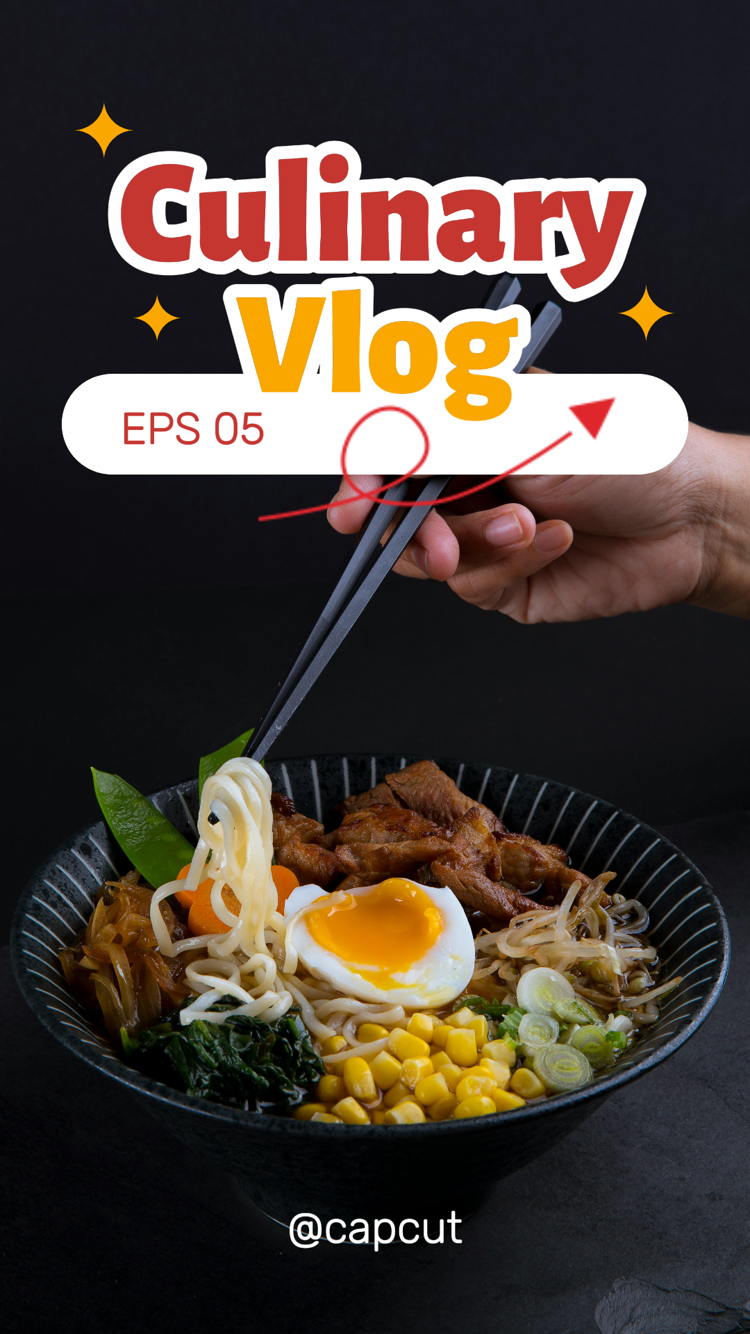 TikTok Thumbnail Food Vlog Cover
