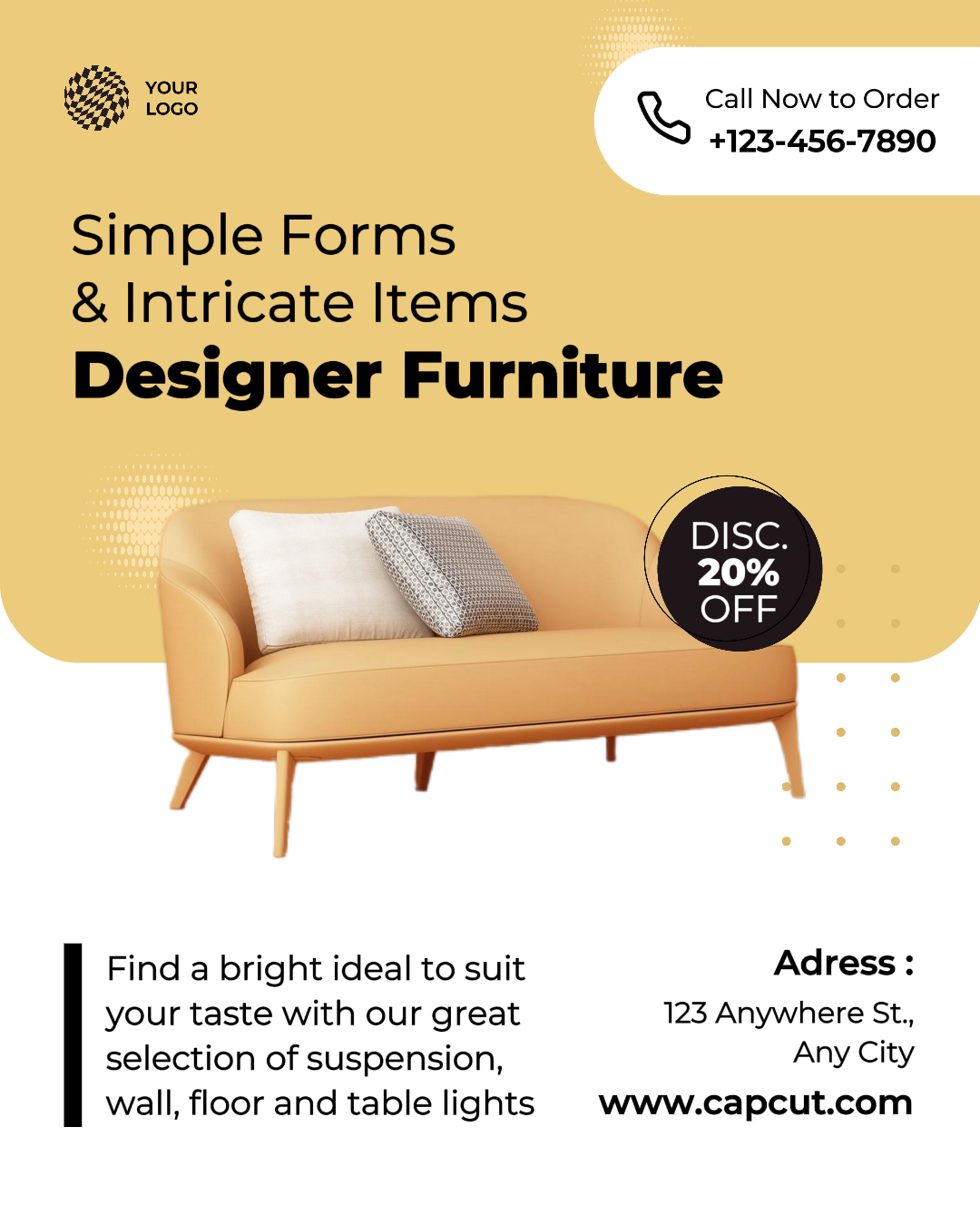 Diseño De Plantillas De Muebles Para Instagram Potrait Post