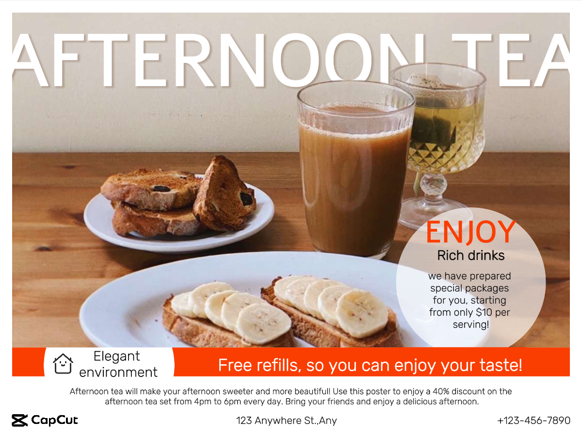 Life Afternoon Tea Promotion Creativity