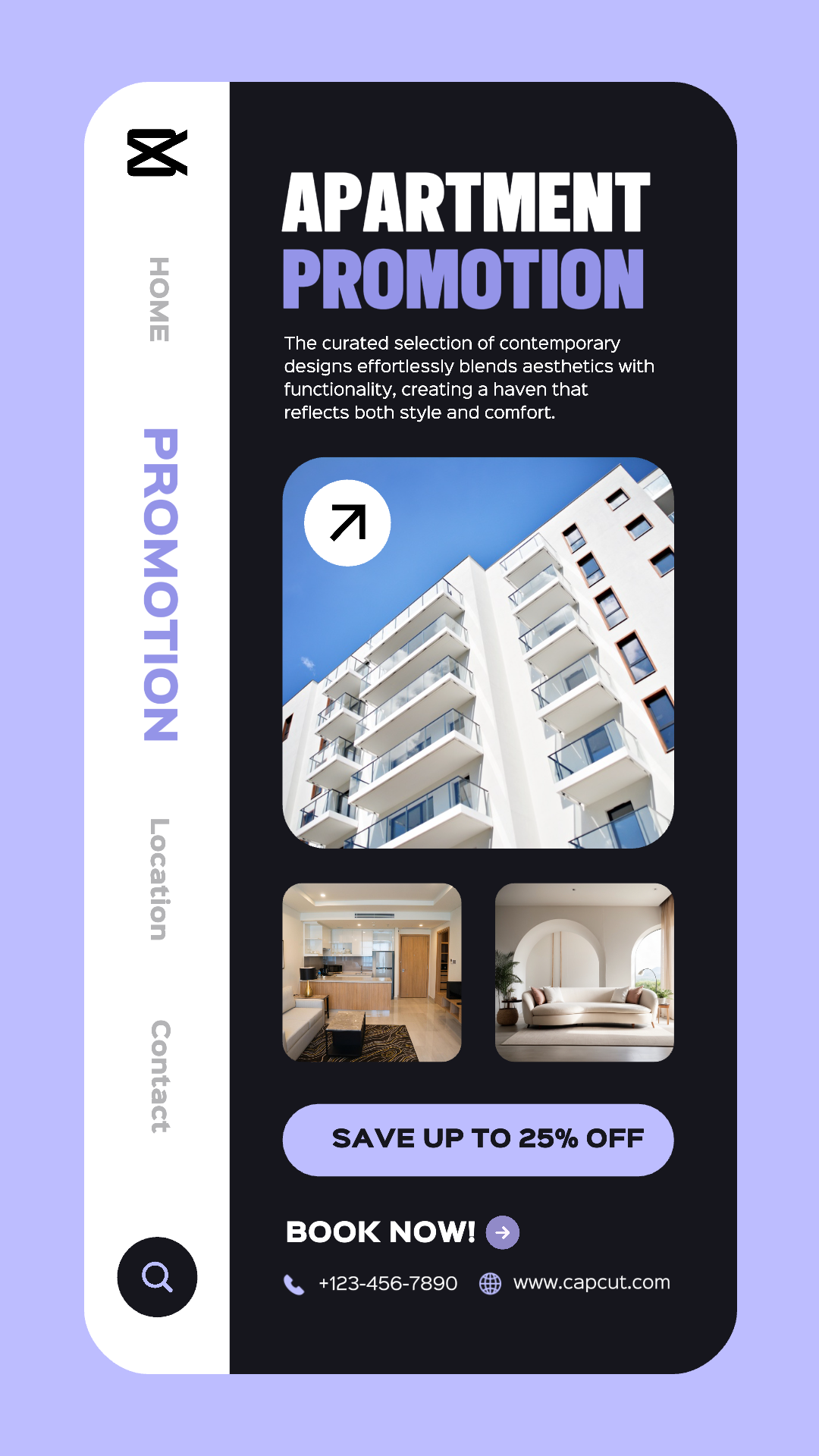 Promoción De Apartamento Estilo UI Historia De Instagram