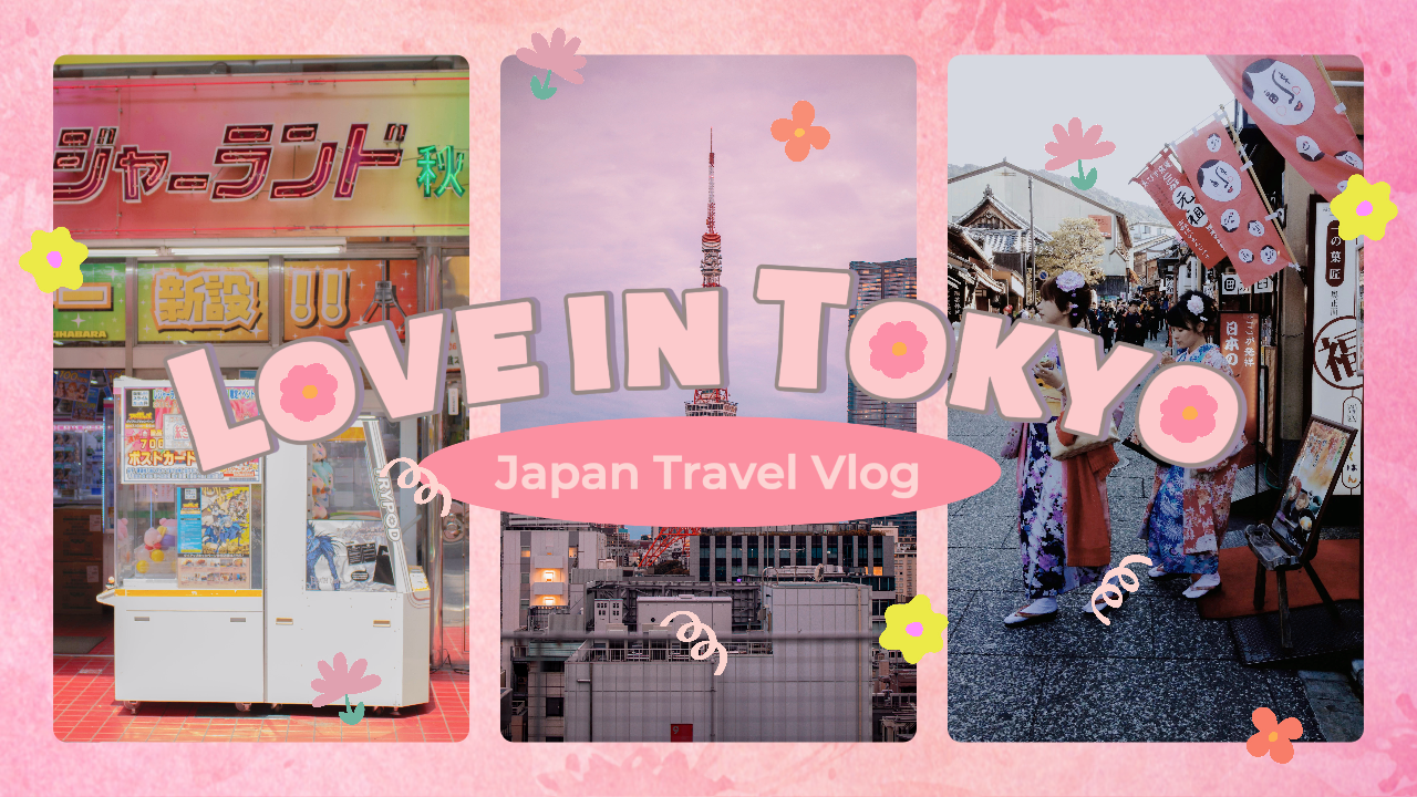 Tokyo, Jepang Travel Vlog Youtube Thumbnail