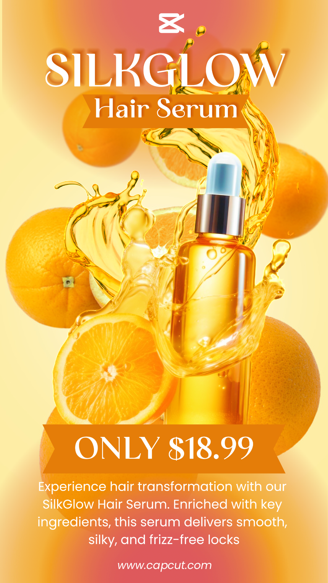 Beauty Product Promotion Hair Serum Instagram Story