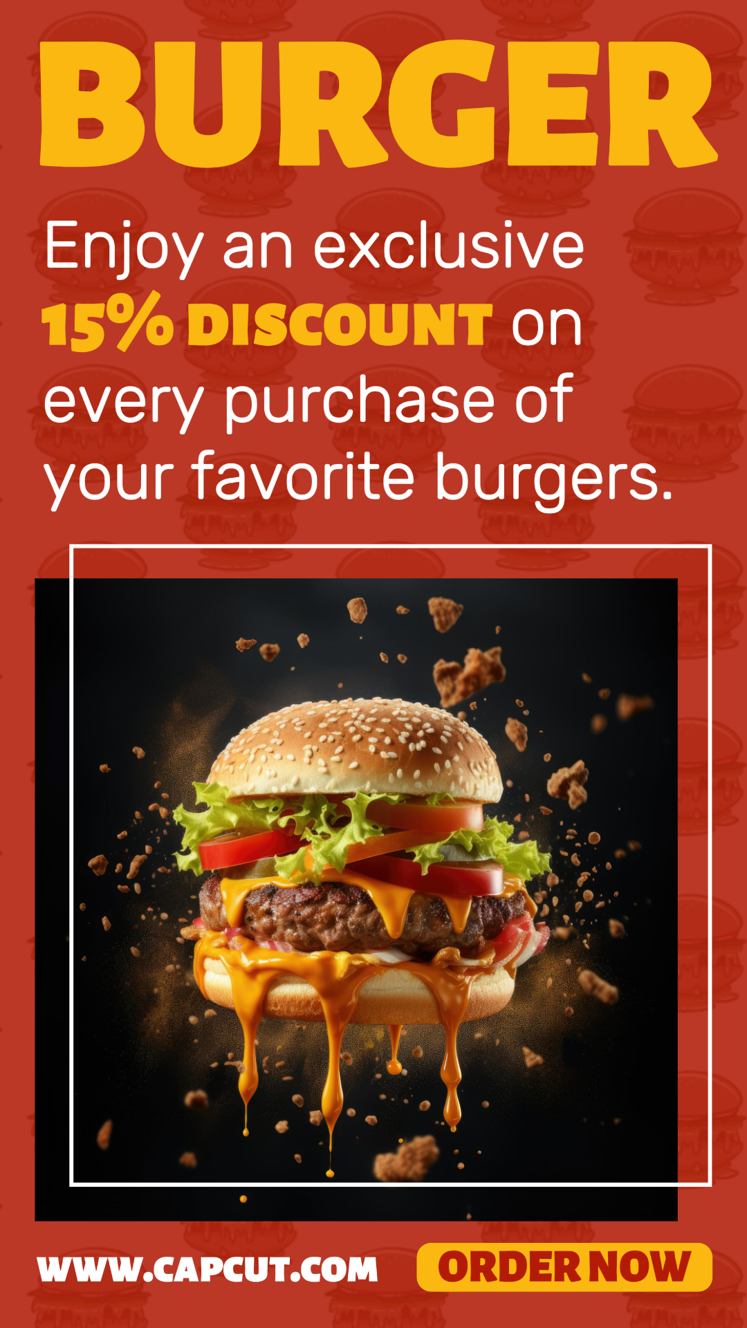 Promoción De Hamburguesas De Comida Historia De Instagram