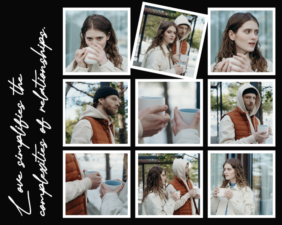 비마케팅 사진 콜라주 블랙 화이트