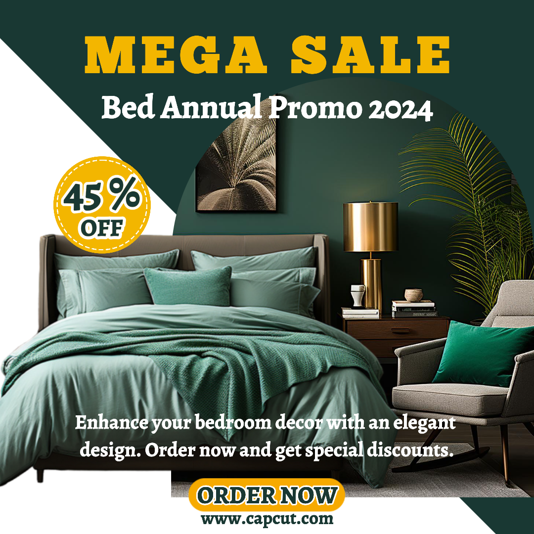 Bed Sale 2024 Marketing Poster Promoções 