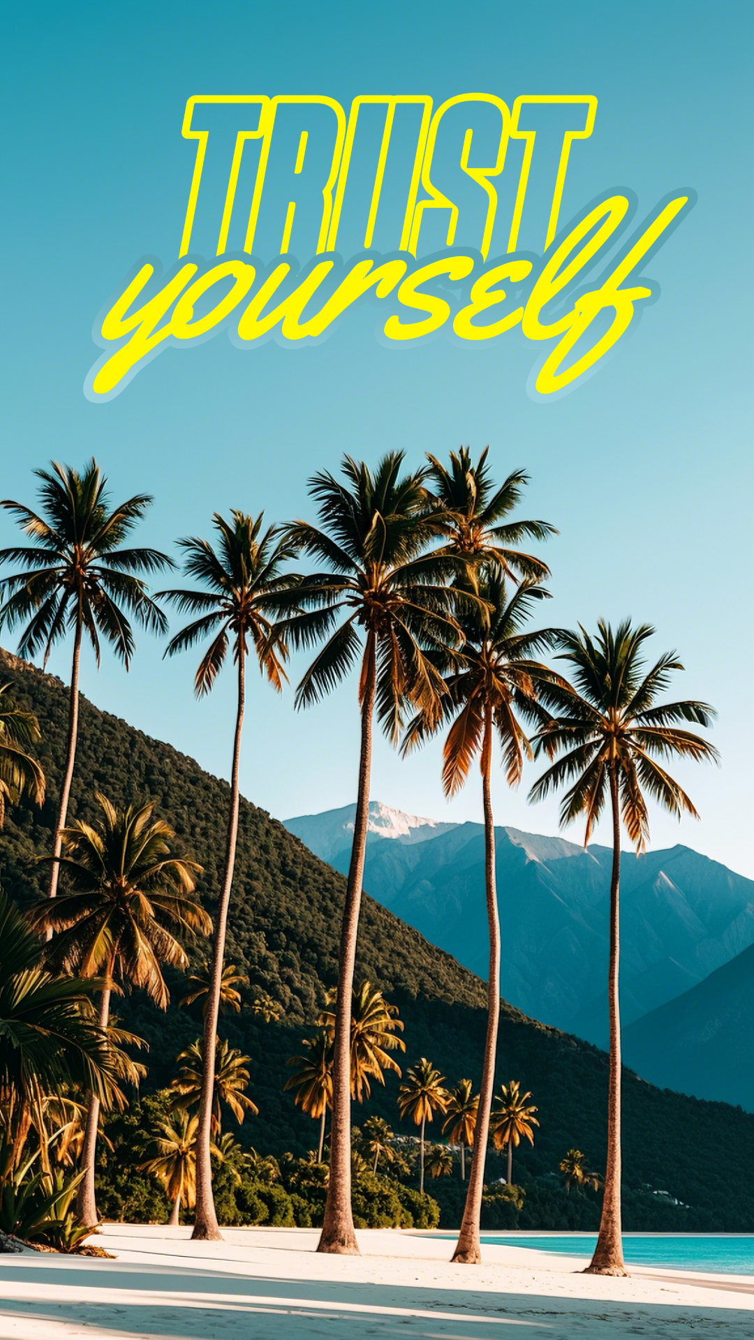 Fond d'écran - Affiche créative - Faites-vous confiance