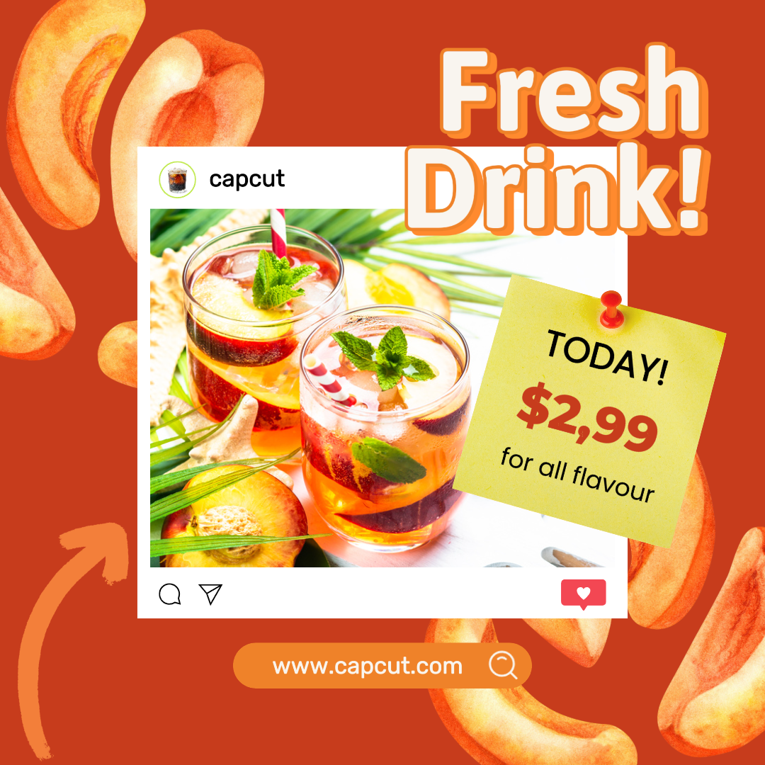 Alimentos y bebidas - Publico hoy en Instagram Descuento de bebidas frescas