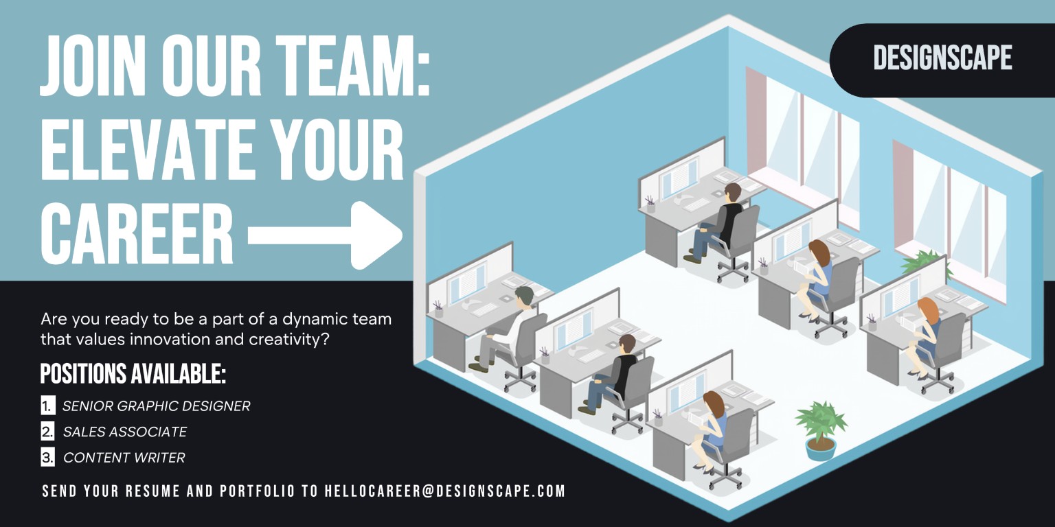 Business Hiring Treten Sie unserem Team bei Blau und Schwarz Linkedin Company Banner