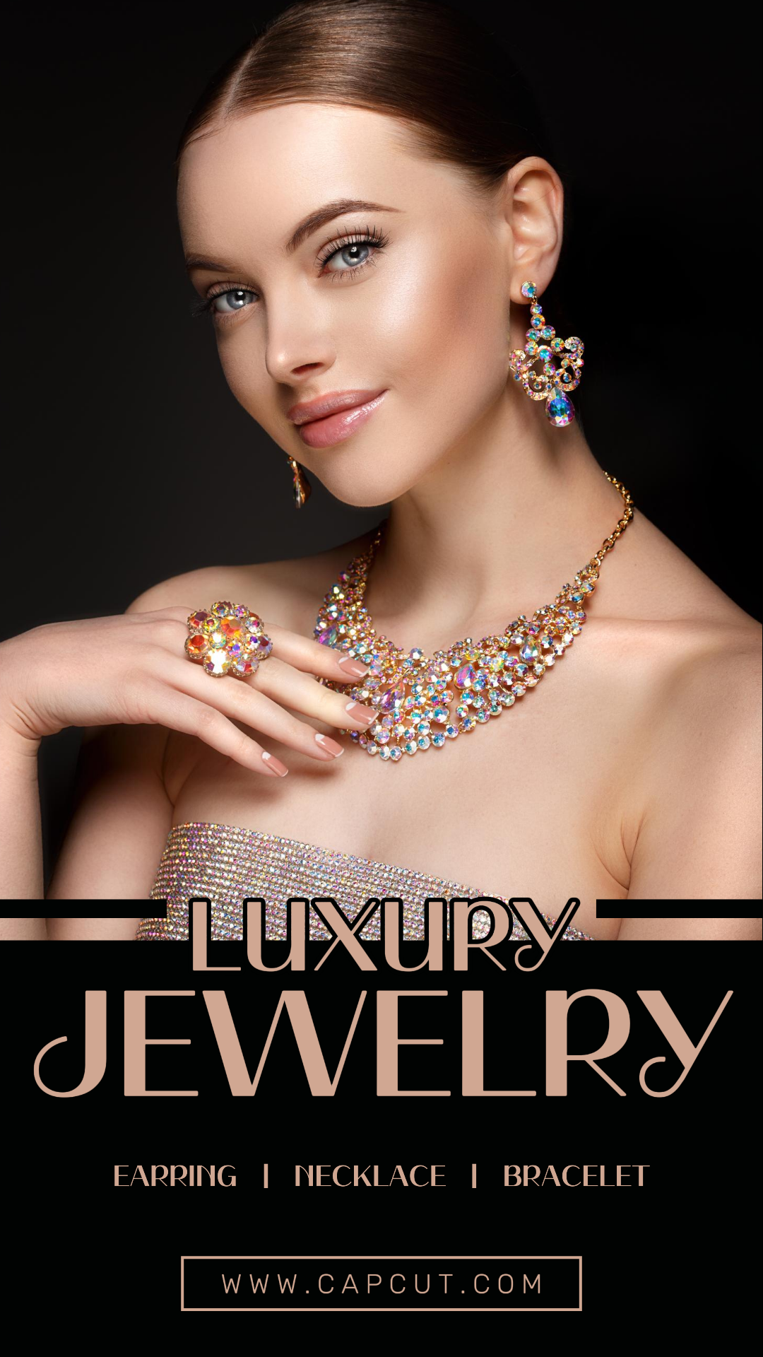 Jóias e Acessórios Desconto Instagram Story Jóias de Luxo