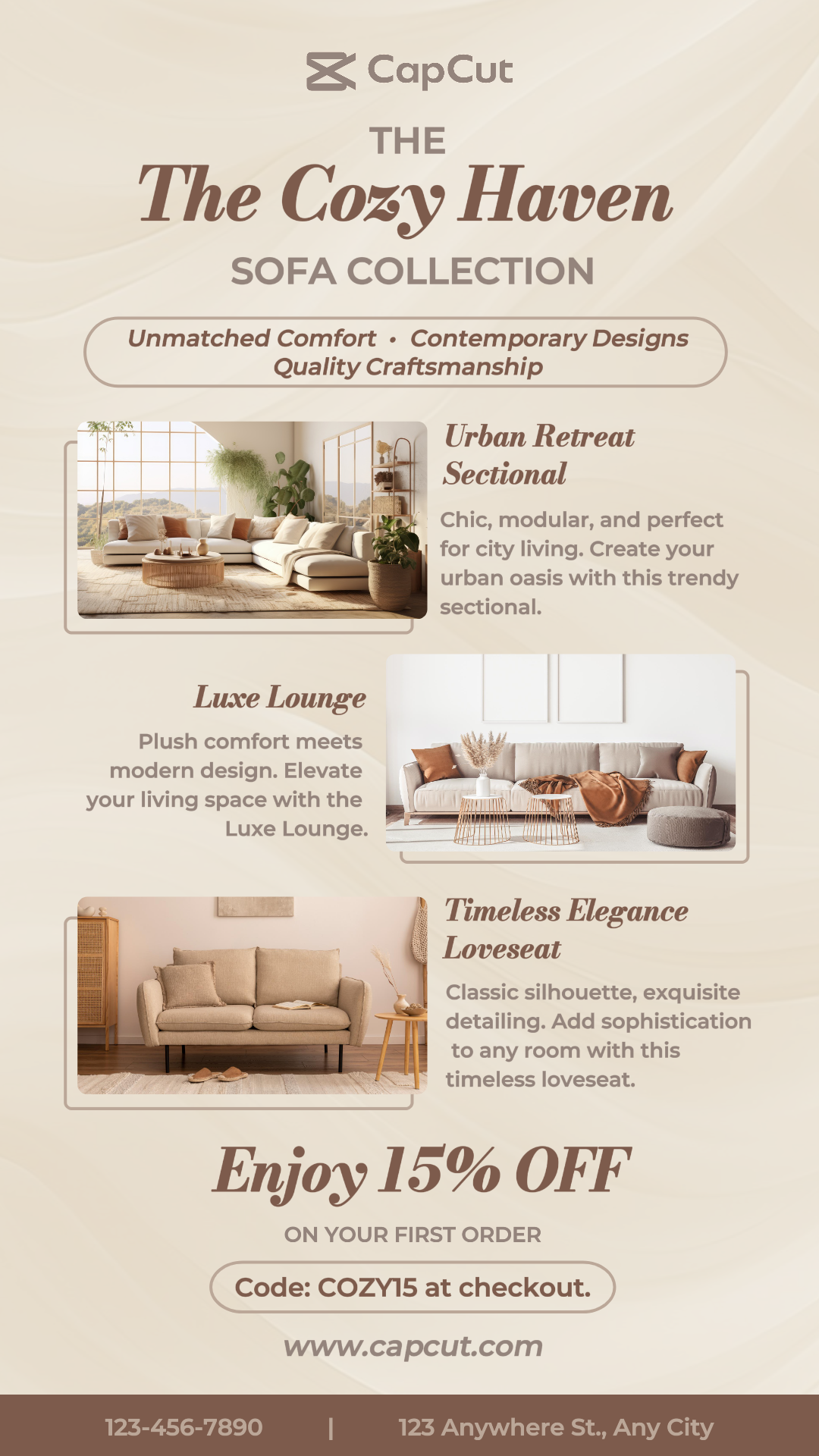 Home Furniture - Templat Promosi Koleksi Sofa