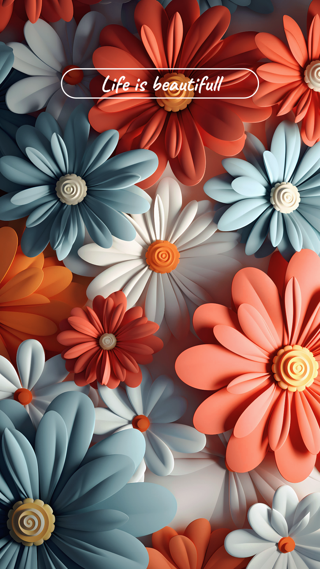 배경화면 크리에이티브 포스터 플라워