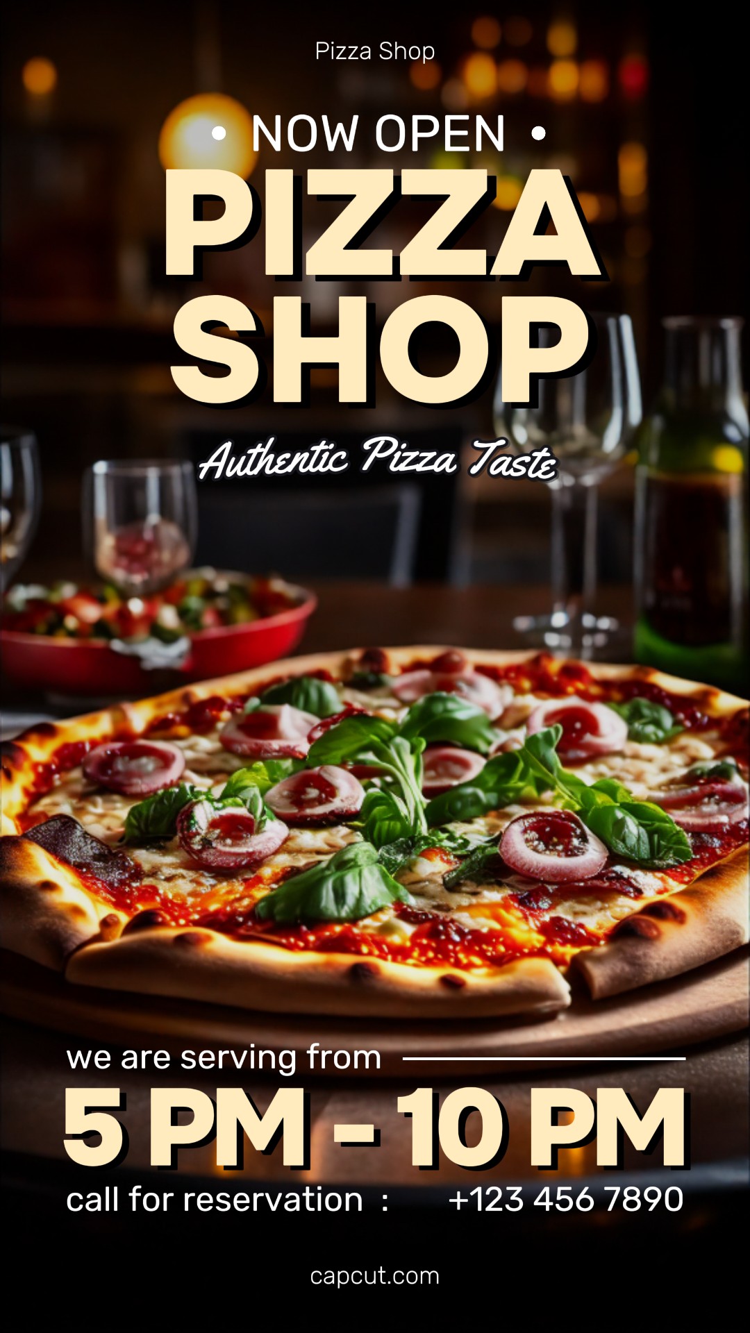 Toko Makanan Pizza Membuka Cerita Instagram