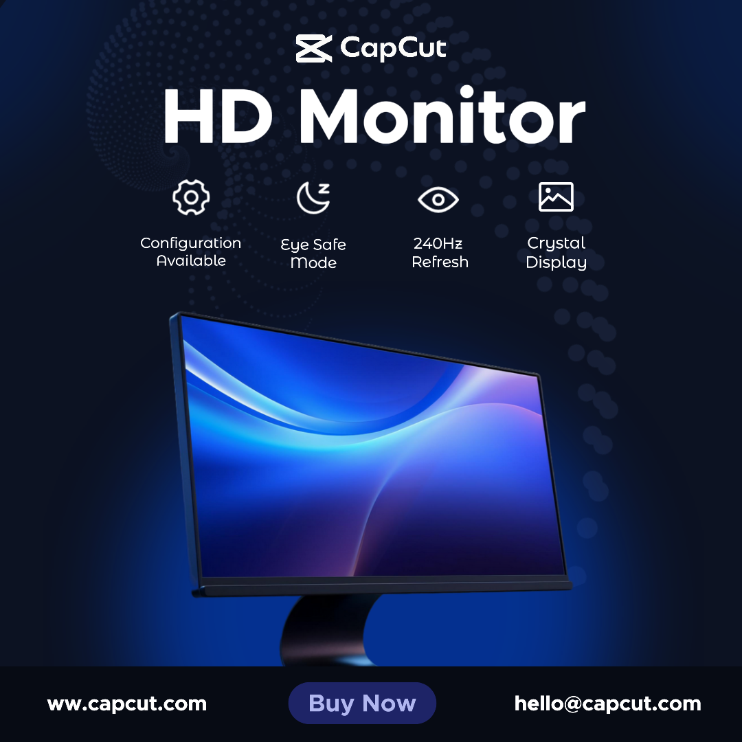 Electronics - HD Monitor Instagram Post