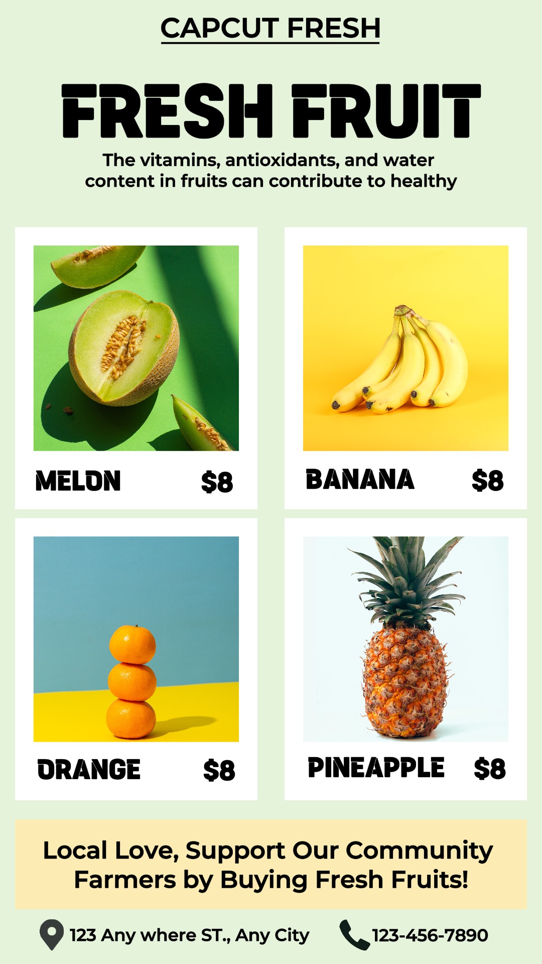 Comida Frutas Frescas História Do Instagram