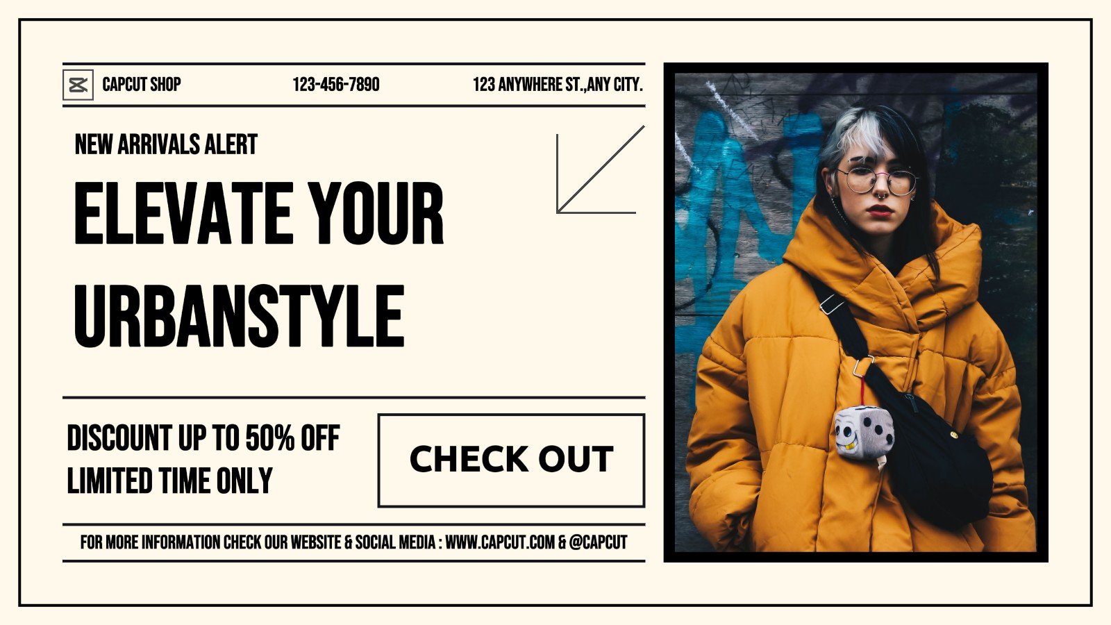 Fashion Urban Style Promo Twitter Post 