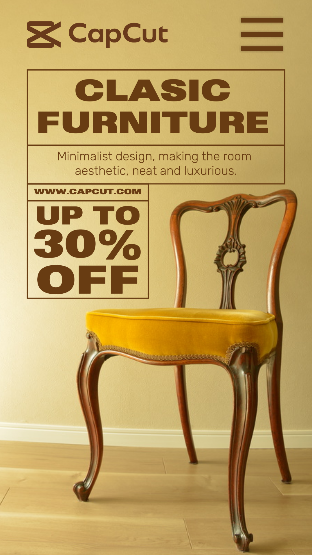 Promoción de muebles clásicos