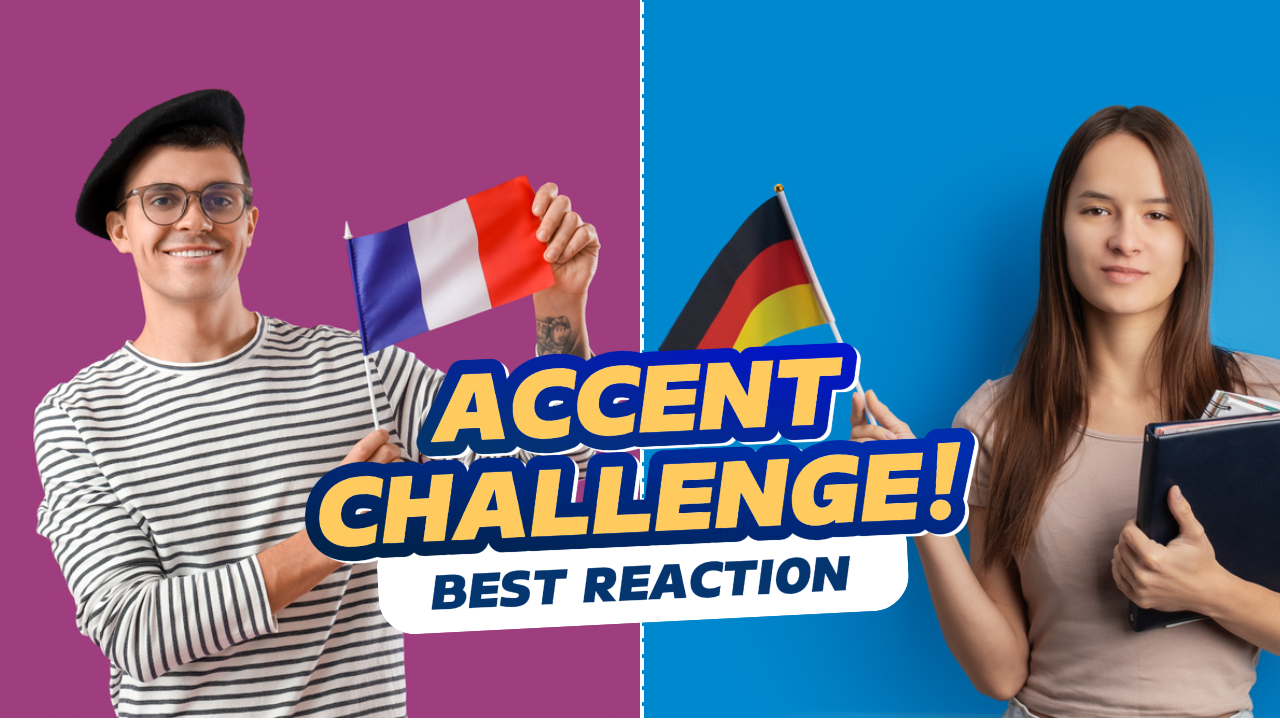 Youtube Thumbnail - Reaction Accent Challenge