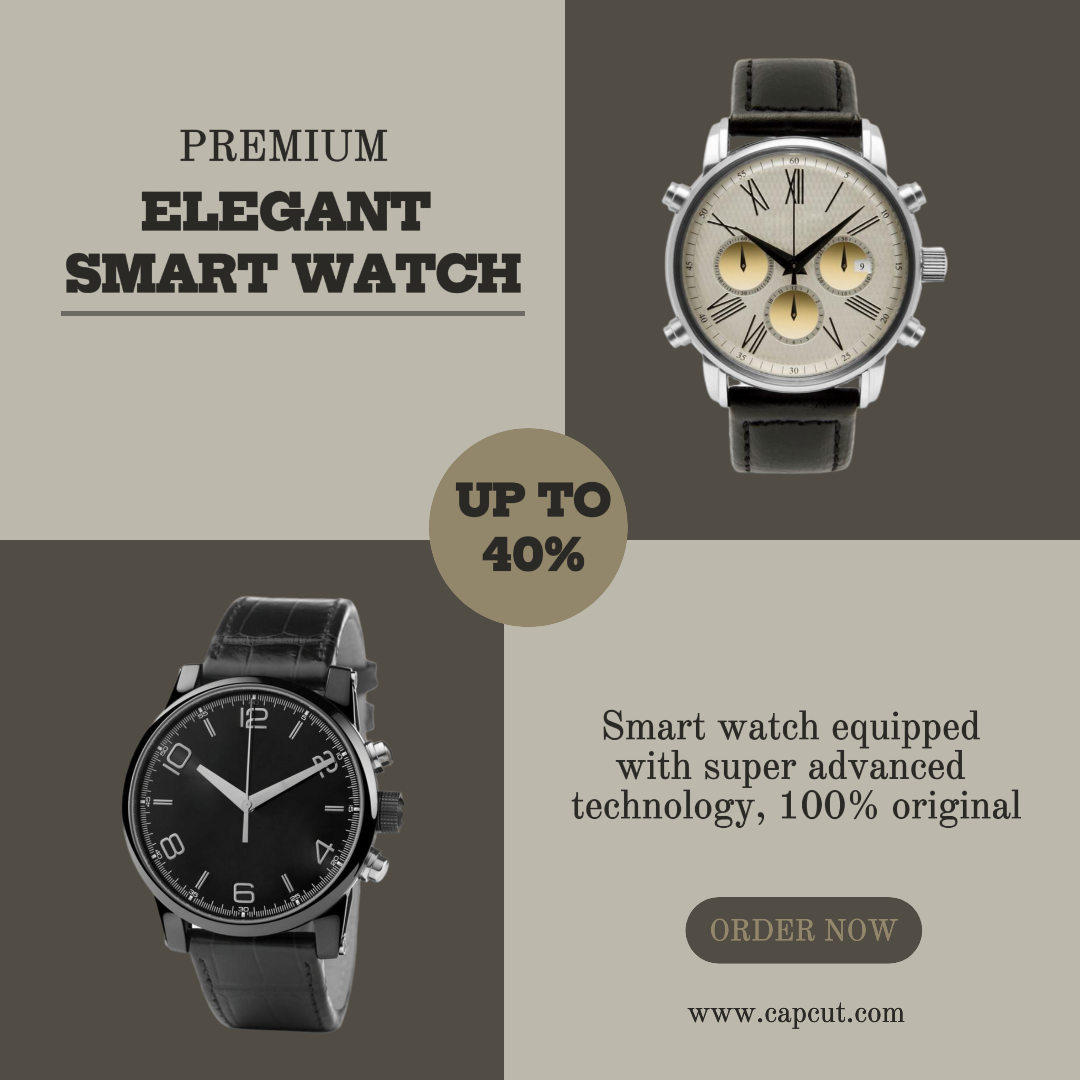 Modèle de publication instagram promo montre intelligente