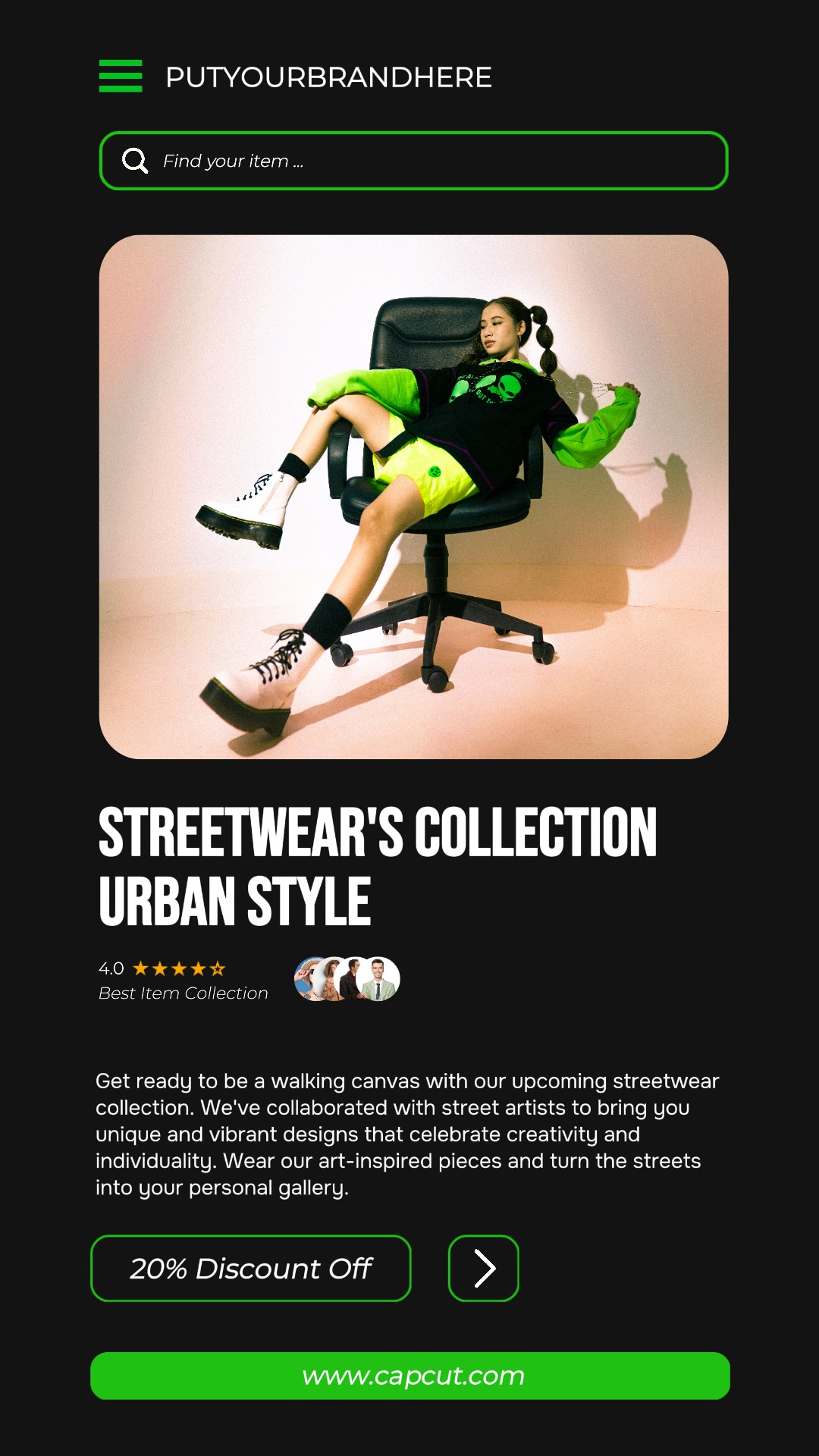 Fashion Brand New Collection Offer Instagram Story