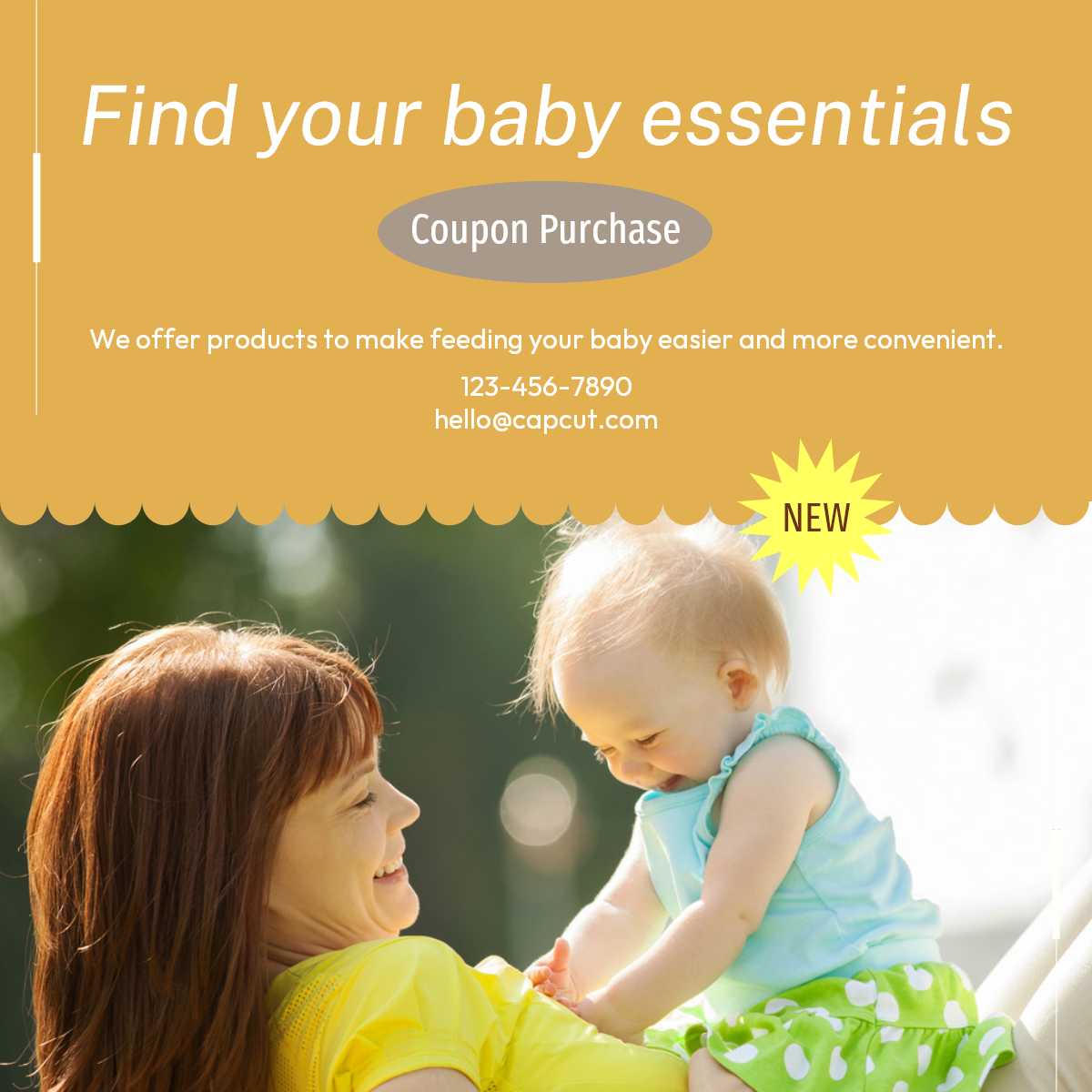 Promoción de ventas de cuidado materno e infantil