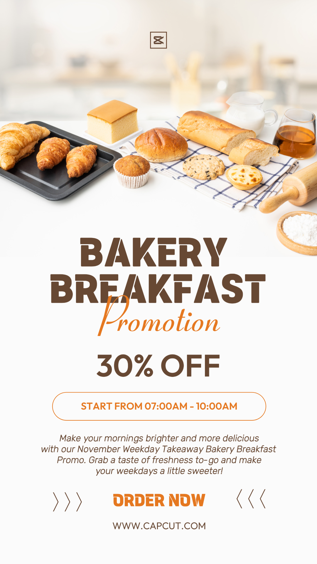 Food & Beverages Bakery Breakfast Promotion
