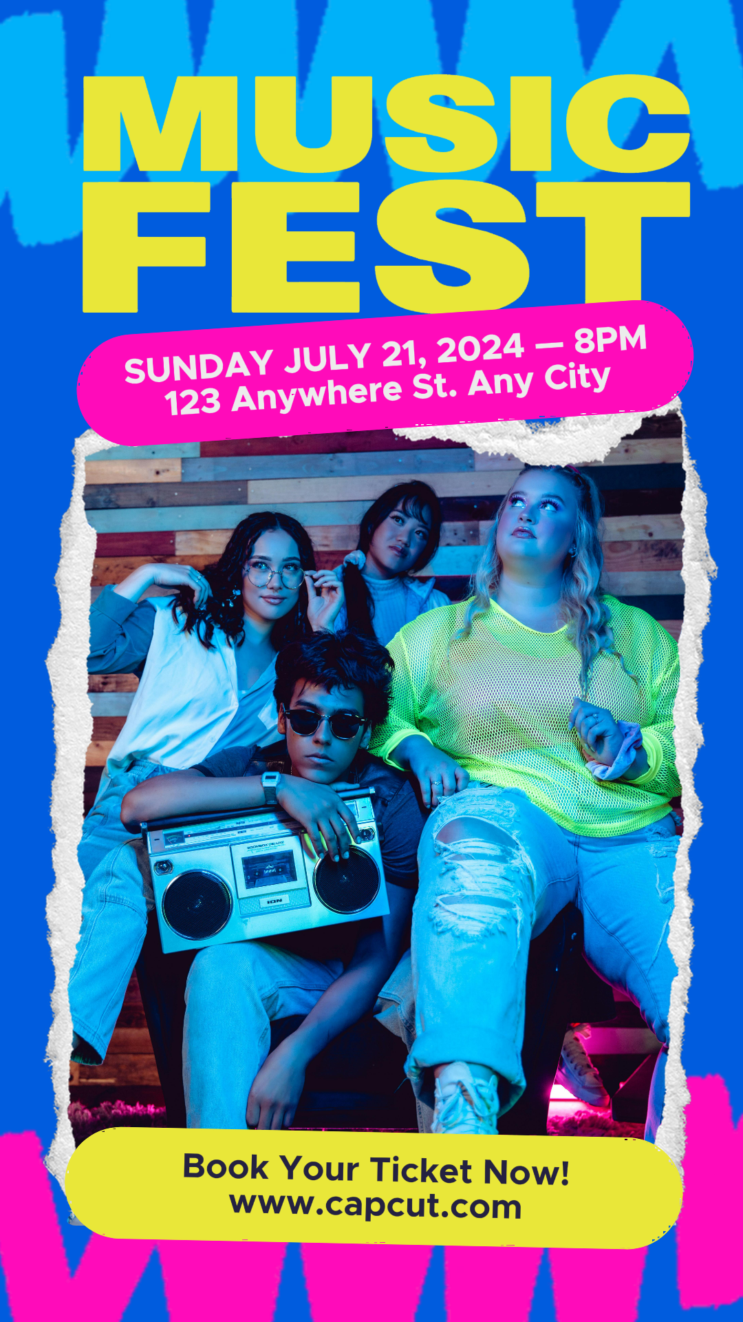 Entretenimento Música Fest Instagram Pop Neon