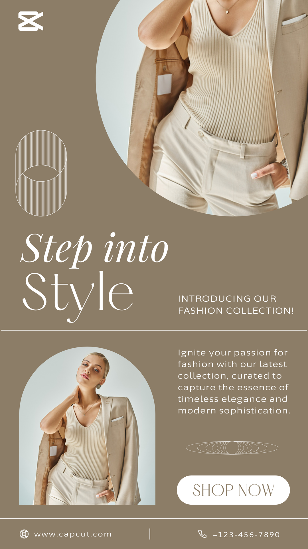 Clothing and shoes Marketing Poster clothing Product display Instagram Post elegant style