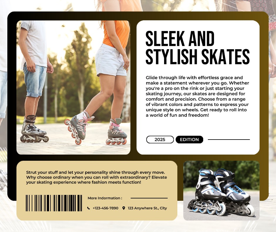 Andere Schlittschuhe Produktanzeige Facebook Post